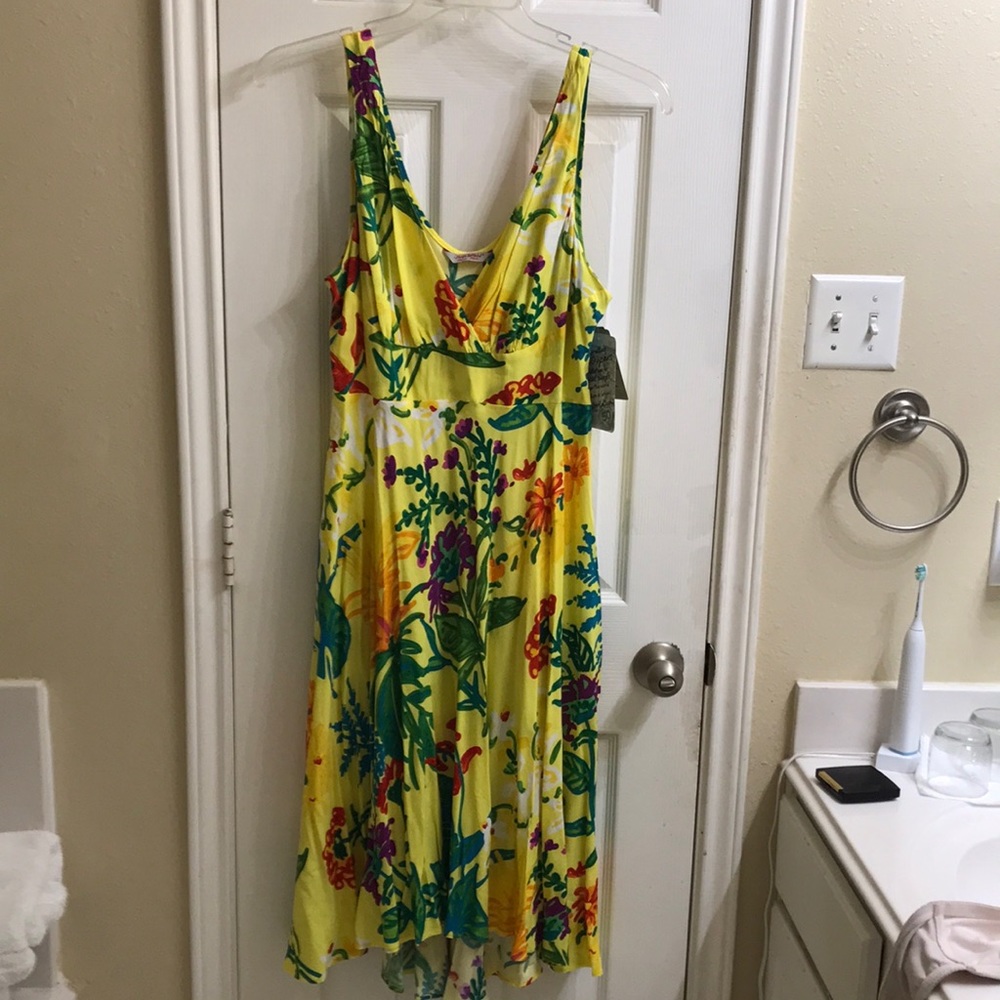 Jams World Florest Fest summer dress with hi-lo hem. NWT